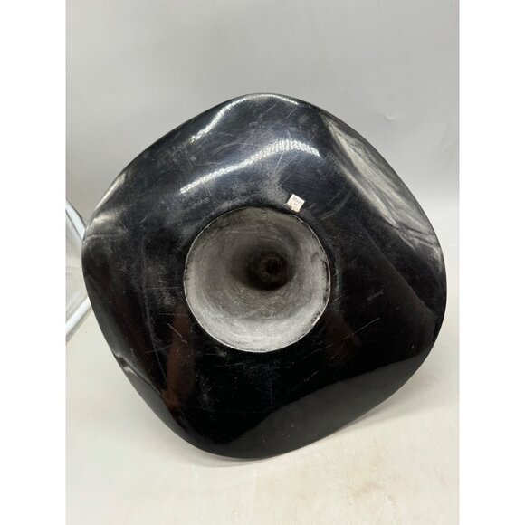 Pewter Black Witch Hat Halloween Decor With Silver Buckle & Hollow Base READ - Picture 6 of 6